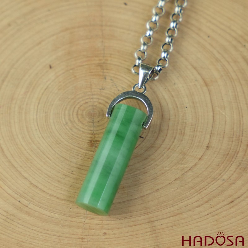 Mặt dây chuyền Cẩm thạch hình trụ 25-27mm | HADOSA