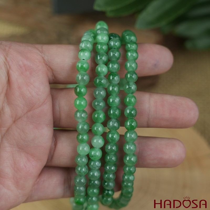 Vòng cổ Ngọc cẩm thạch 6mm