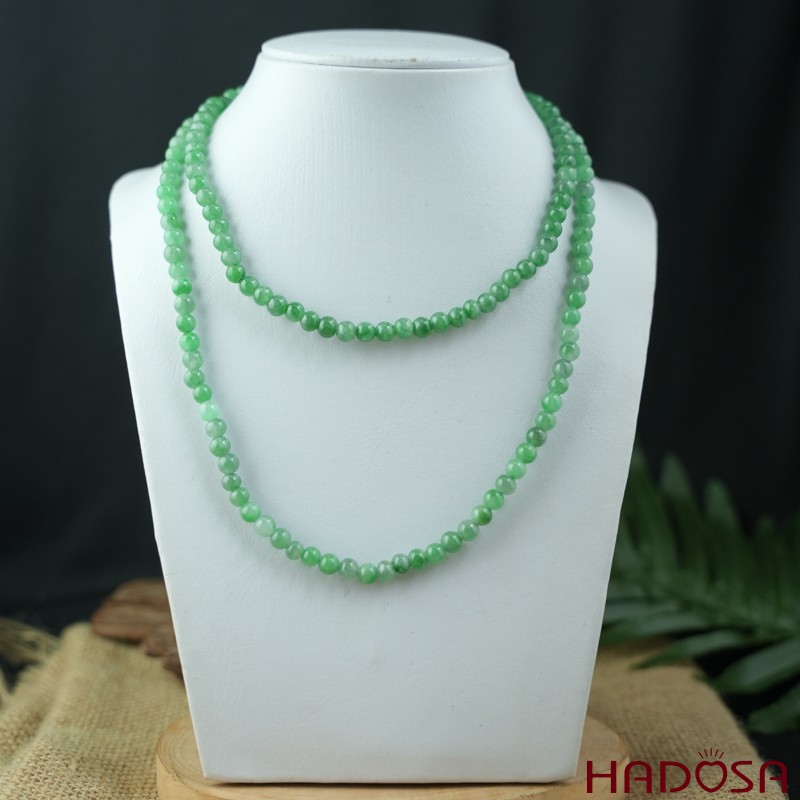 Vòng cổ Ngọc cẩm thạch 6mm