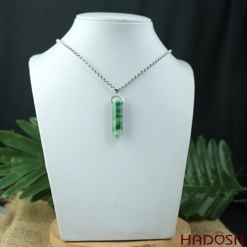 Mặt dây chuyền Cẩm thạch hình trụ 31-33mm