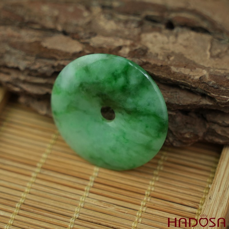 Mặt Cẩm Thạch đồng điếu xanh lý 32mm