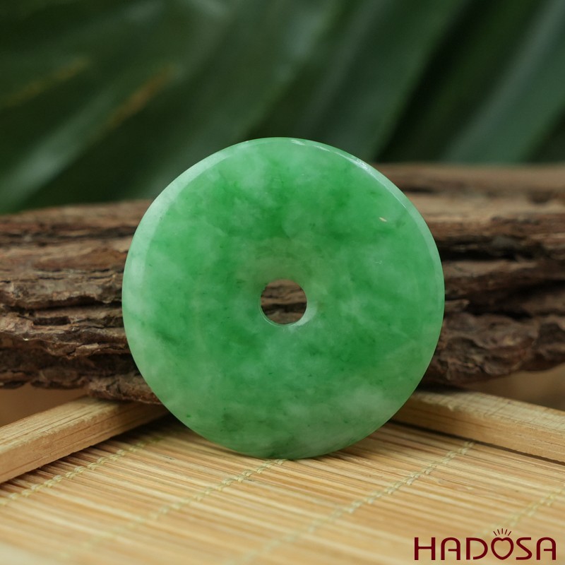 Mặt đồng điếu Cẩm Thạch xanh trong điểm lí 35mm