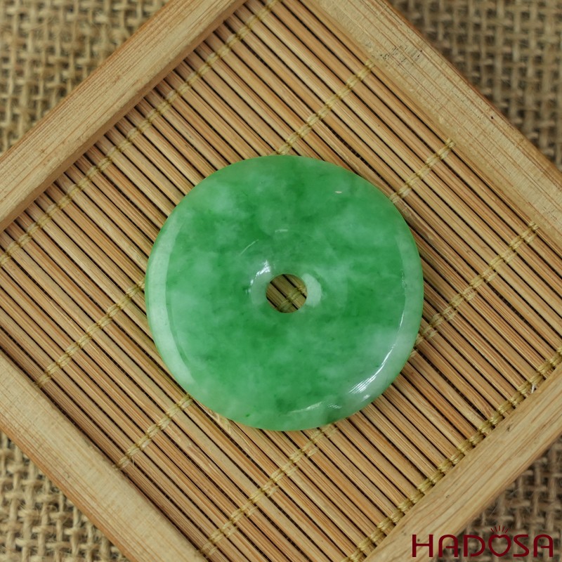 Mặt đồng điếu Cẩm Thạch xanh trong điểm lí 35mm