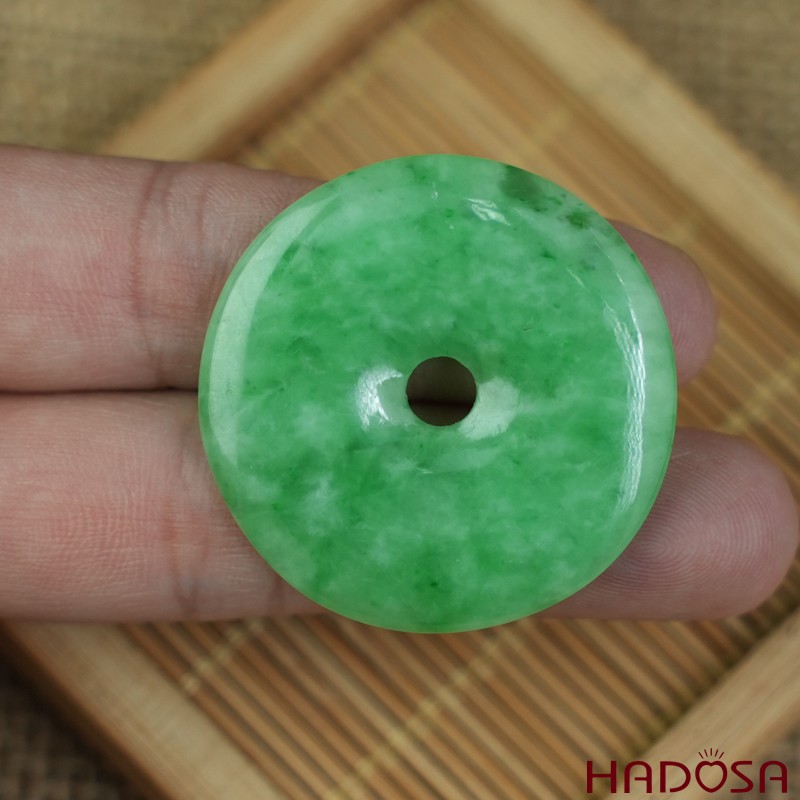 Mặt đồng điếu Cẩm Thạch xanh trong điểm lí 35mm
