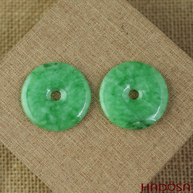 Mặt đồng điếu Cẩm Thạch xanh trong điểm lí 35mm