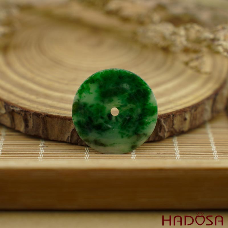 Cẩm thạch đồng tiền sơn thủy 28mm