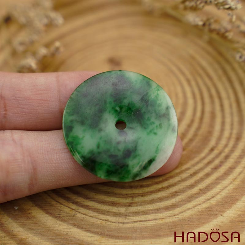 Cẩm thạch đồng tiền sơn thủy 28mm