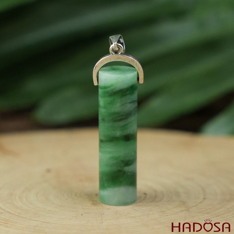 Mặt dây chuyền Cẩm thạch hình trụ 31-33mm