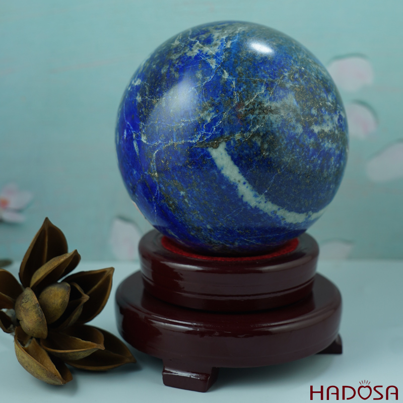 Quả Cầu Lapis mệnh Thủy mệnh Mộc 11.5cm