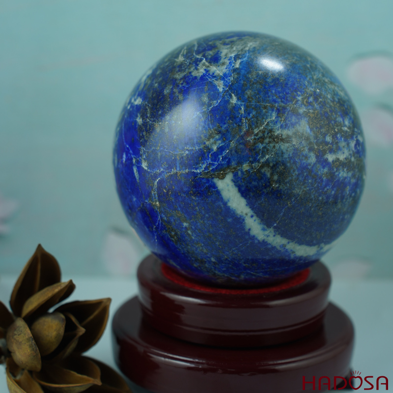 Quả Cầu Lapis mệnh Thủy mệnh Mộc 11.5cm