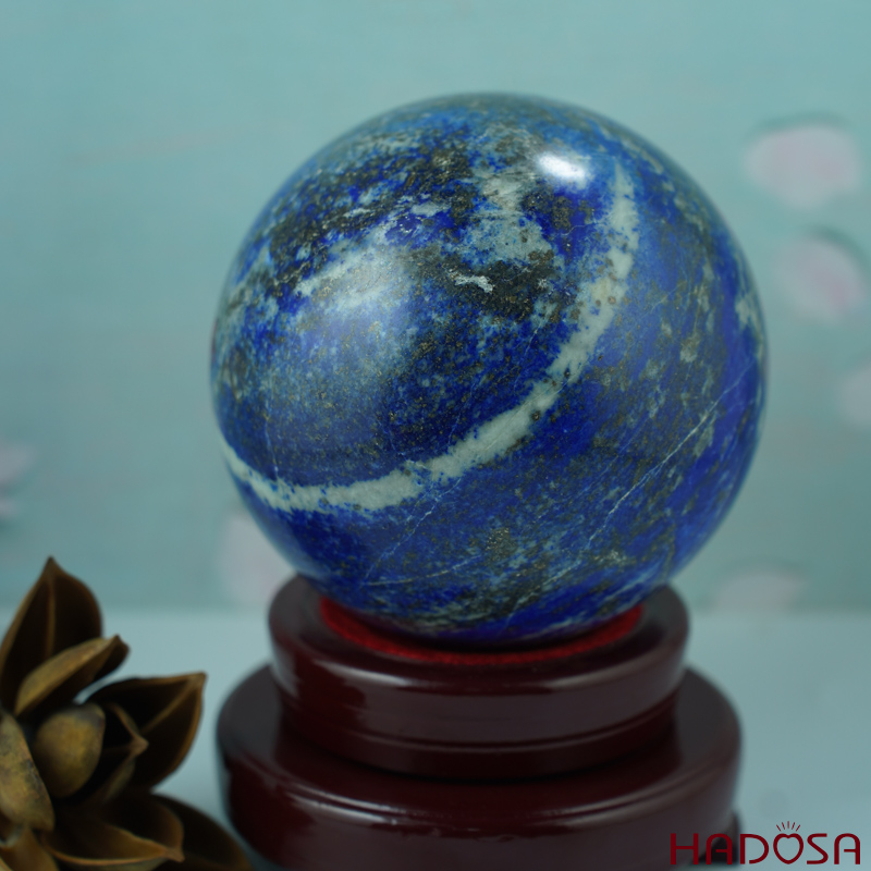 Quả Cầu Lapis mệnh Thủy mệnh Mộc 11.5cm