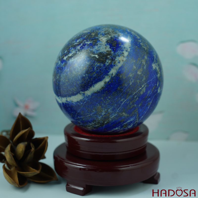 Quả Cầu Lapis mệnh Thủy mệnh Mộc 11.5cm