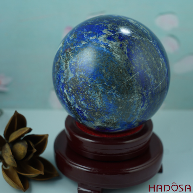 Quả Cầu Lapis mệnh Thủy mệnh Mộc 11.5cm