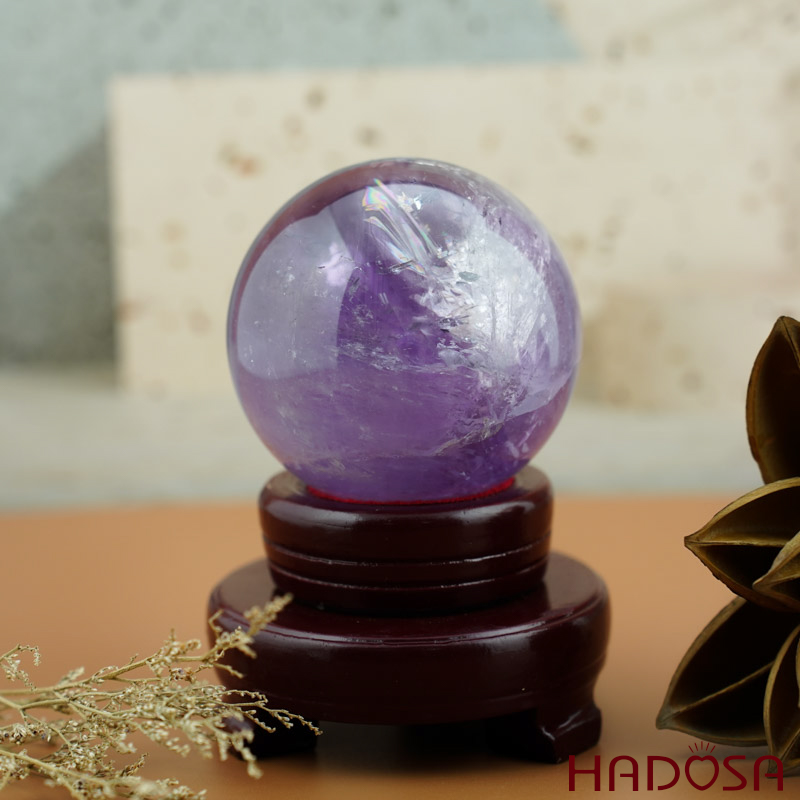 Cầu thạch anh tím 7cm 500gr