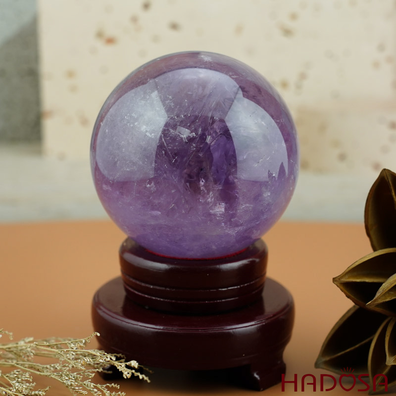 Cầu thạch anh tím 8.5cm 900gr