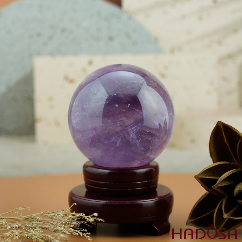 Cầu thạch anh tím 8.5cm 900gr