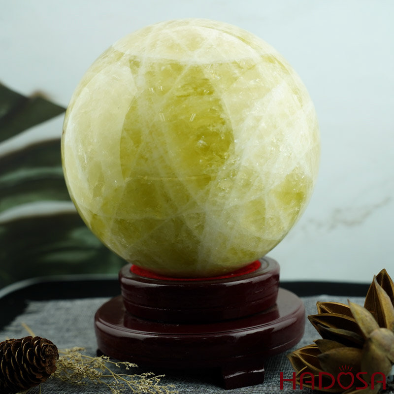 Cầu thạch anh vàng 3A 17.5cm