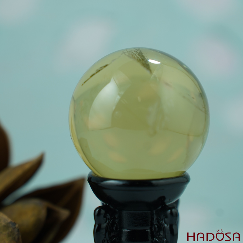 Cầu thạch anh vàng 4cm 130gr