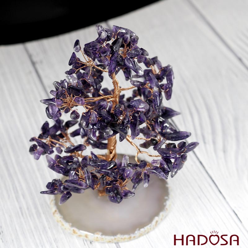 Cây tài lộc Thạch anh tím 12*10*13cm