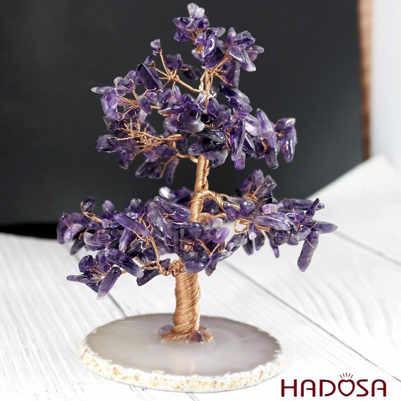 Cây tài lộc Thạch anh tím 12*10*13cm