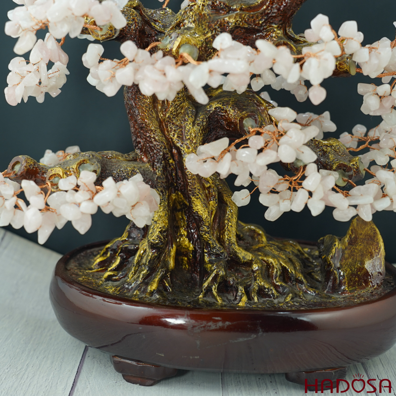 Cây tài lộc Thạch anh hồng 25cm