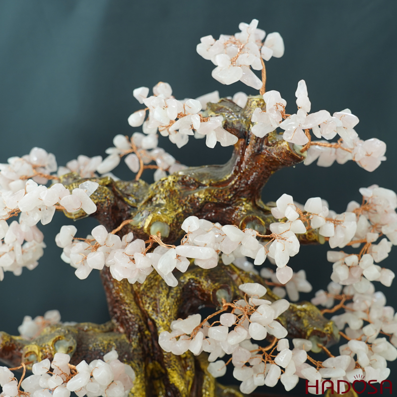 Cây tài lộc Thạch anh hồng 25cm