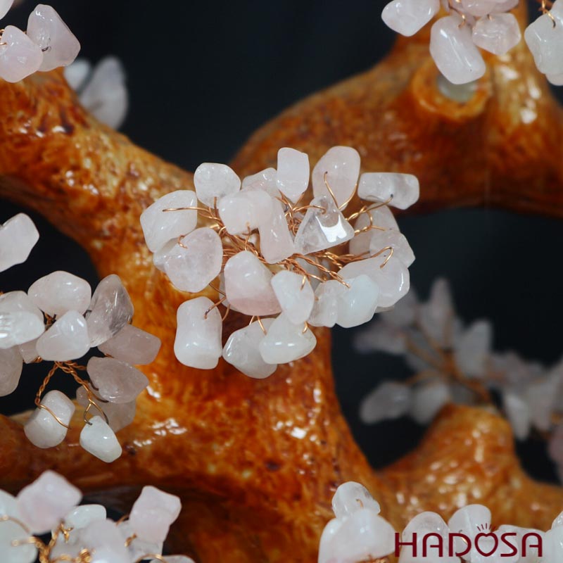 Cây tài lộc thạch anh hồng