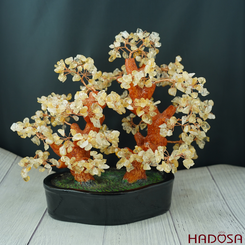 Cây tài lộc thạch anh vàng 28*17*30cm