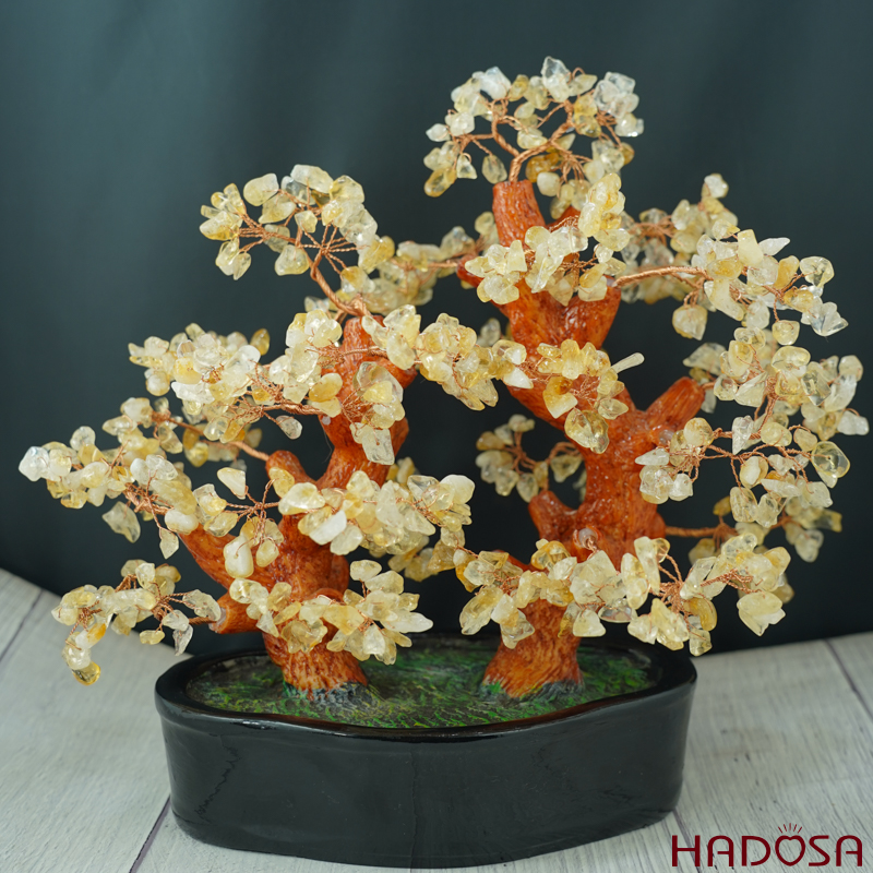 Cây tài lộc thạch anh vàng 28*17*30cm