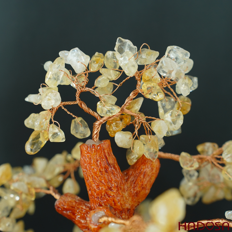 Cây tài lộc thạch anh vàng 28*17*30cm