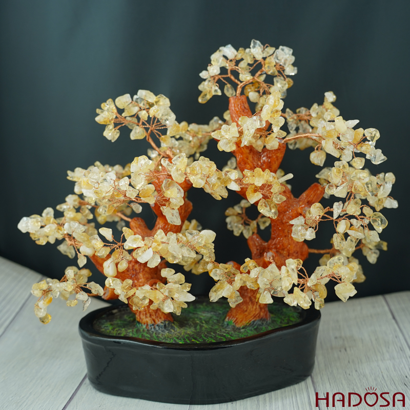 Cây tài lộc thạch anh vàng 28*17*30cm