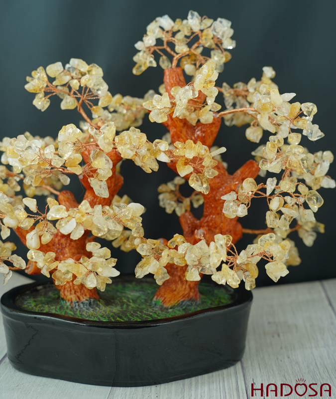 Cây tài lộc thạch anh vàng 28*17*30cm