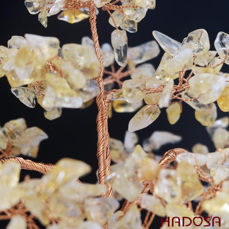 Cây tài lộc Thạch anh vàng 18x12x20cm