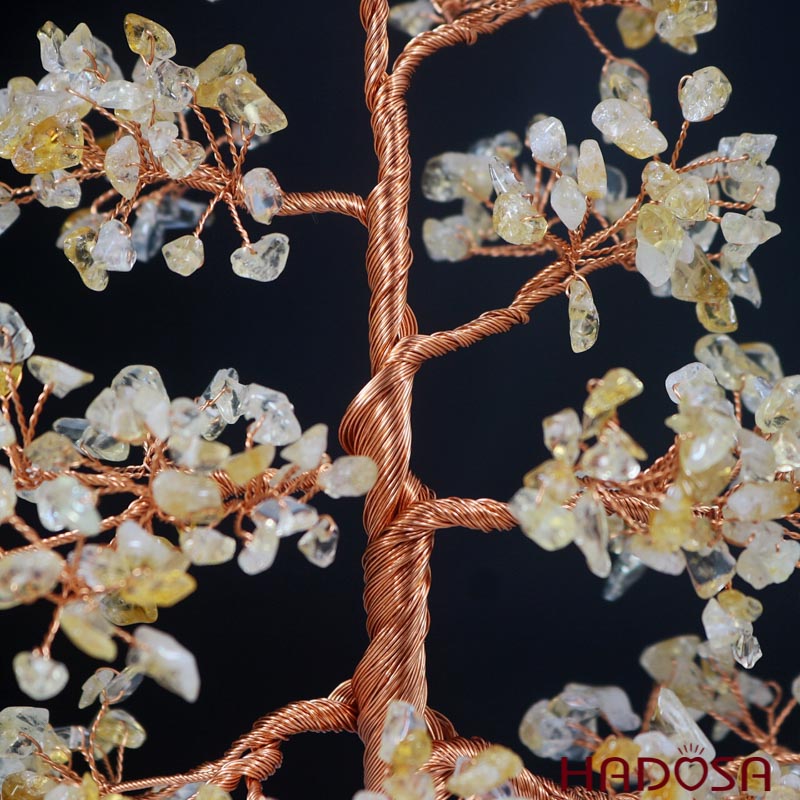 Cây tài lộc thạch anh vàng 28*14*30cm