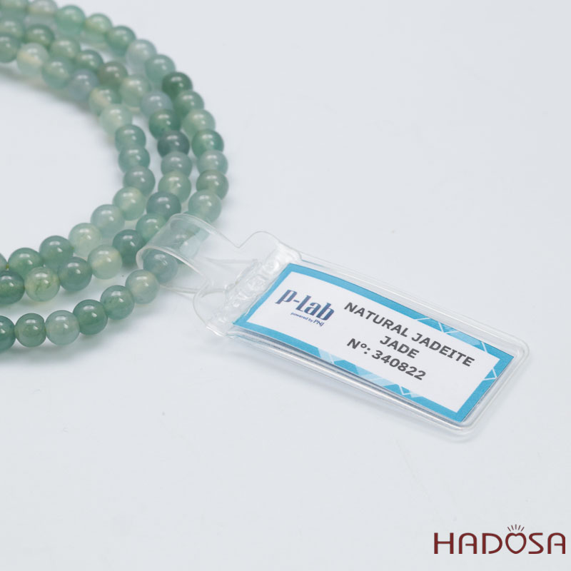 Vòng cuốn Ngọc Cẩm Thạch Lam Ngọc 4.5mm