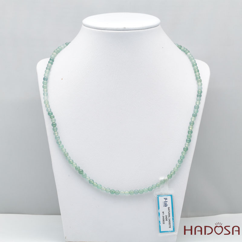 Vòng cuốn Ngọc Cẩm Thạch Lam Ngọc 4.5mm