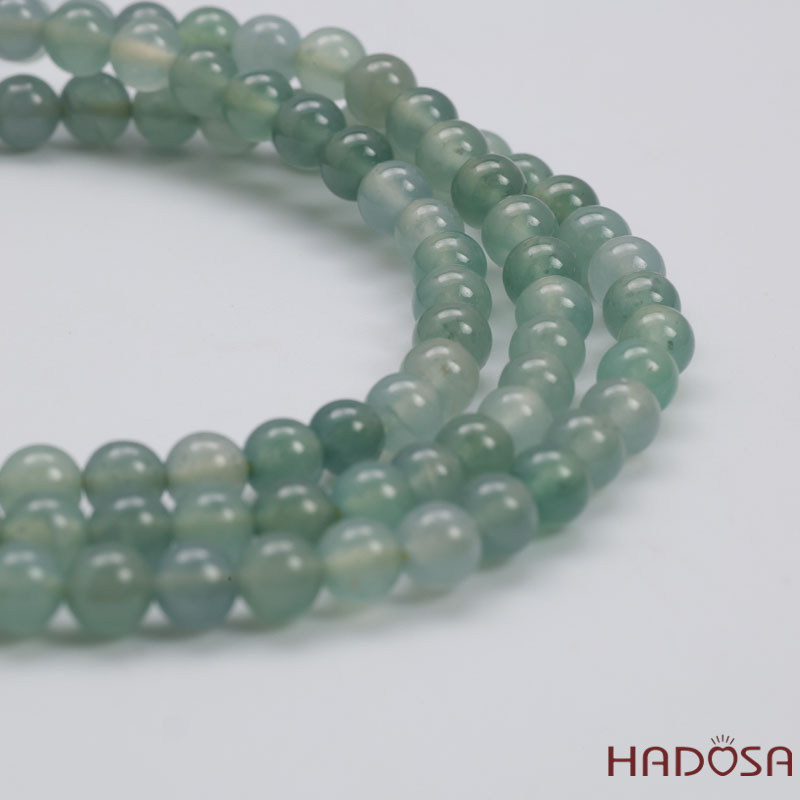 Vòng cuốn Ngọc Cẩm Thạch Lam Ngọc 4.5mm