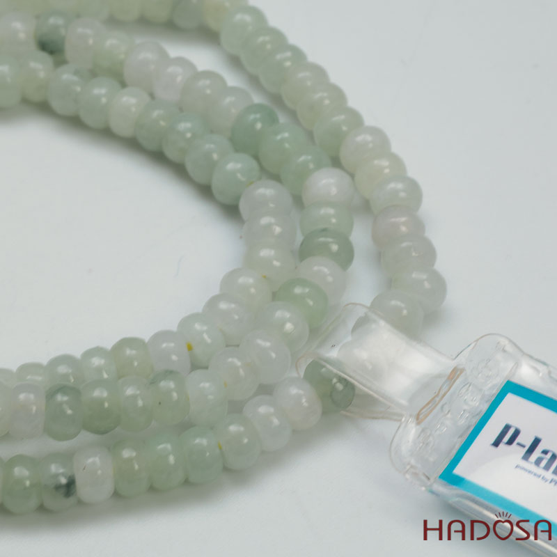 Vòng cuốn Ngọc Cẩm Thạch Xanh Nếp 5mm