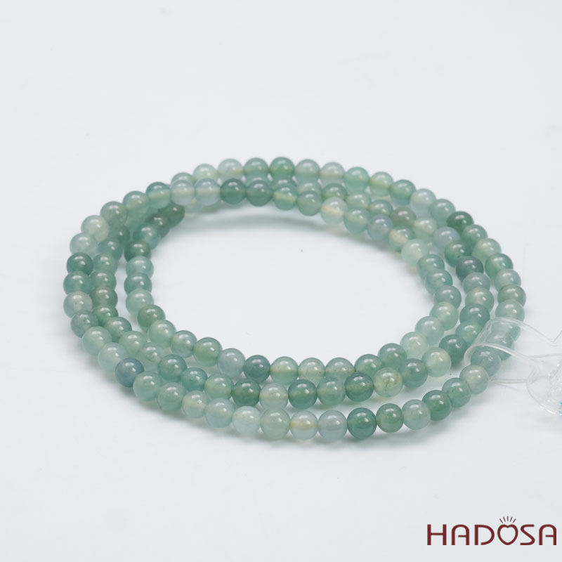 Vòng cuốn Ngọc Cẩm Thạch Lam Ngọc 4.5mm