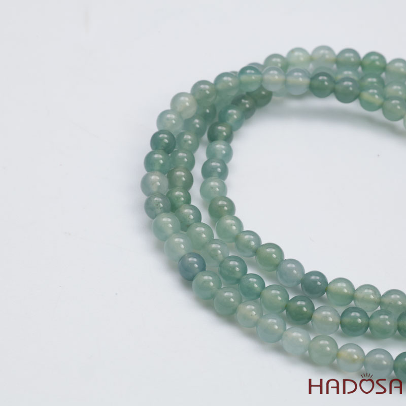 Vòng cuốn Ngọc Cẩm Thạch Lam Ngọc 4.5mm