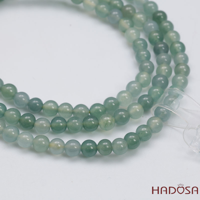 Vòng cuốn Ngọc Cẩm Thạch Lam Ngọc 4.5mm