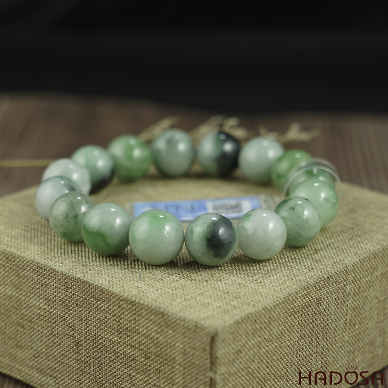 Vòng chuỗi Cẩm Thạch bạch lý 13mm