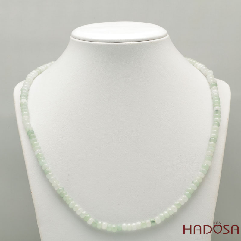 Vòng cuốn Ngọc Cẩm Thạch Xanh Nếp 5mm