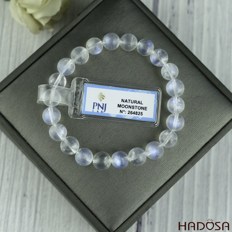Vòng đá Mặt Trăng 8mm chuẩn 7A