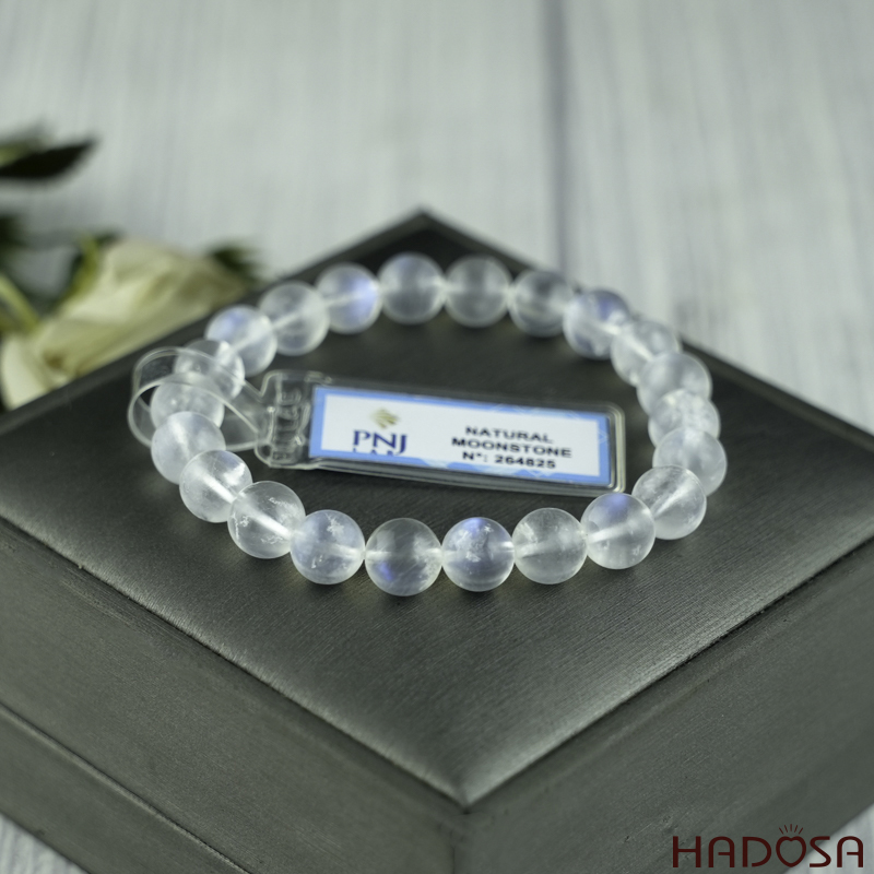 Vòng đá Mặt Trăng 8mm chuẩn 7A