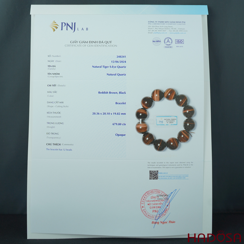 Đá Mắt Hổ Nâu Đỏ 20mm đặc biệt cao cấp chuẩn 6A