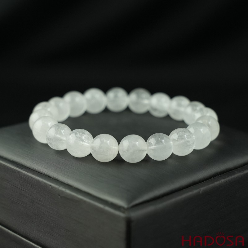 Vòng Thạch Anh Tóc Trắng 9mm cao cấp chuẩn 6A