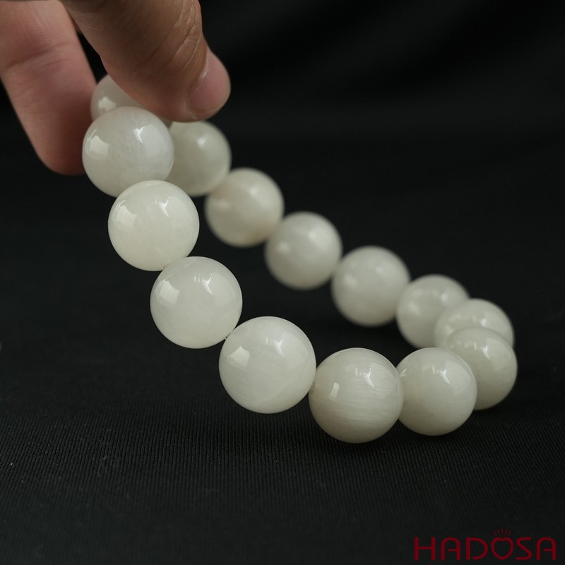 Vòng Thạch Anh Tóc Trắng 15mm cao cấp chuẩn 6A