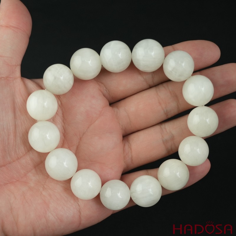 Vòng Thạch Anh Tóc Trắng 15mm cao cấp chuẩn 6A