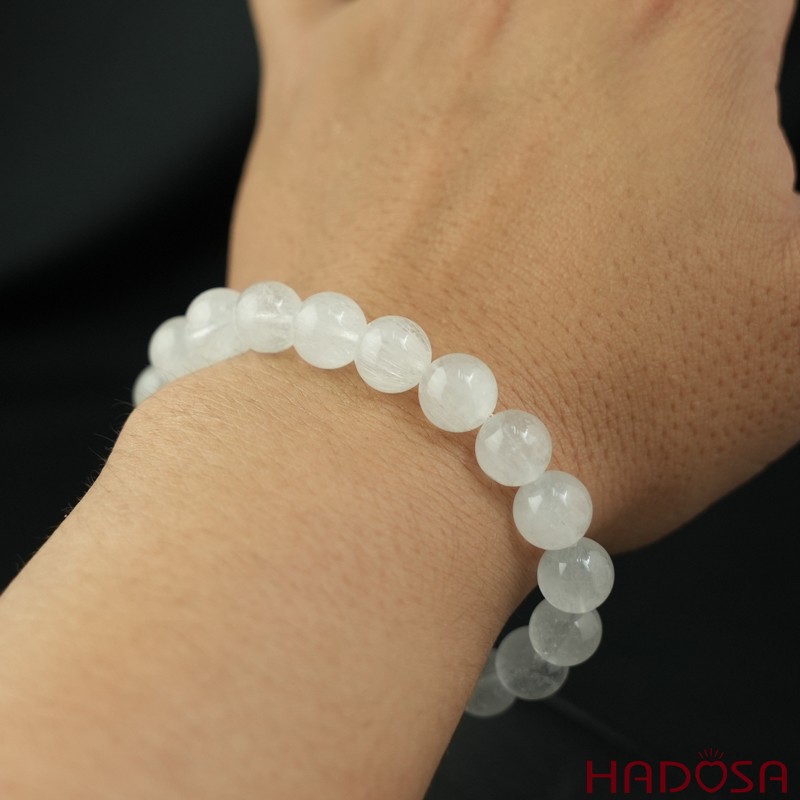 Vòng Thạch Anh Tóc Trắng 9mm cao cấp chuẩn 6A